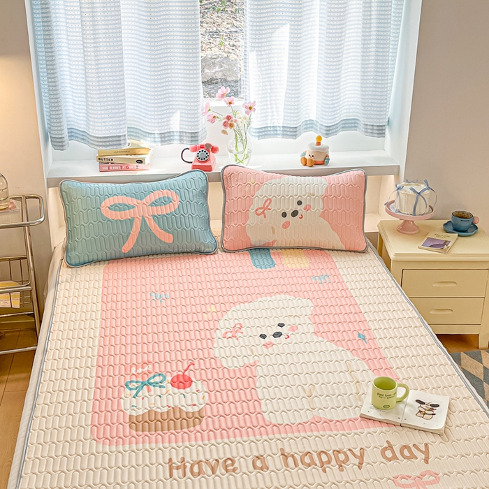 91家纺网 家纺一手货源 找家纺 川悦生活 2025新款大阪凉感丝凉席 莫妮恰