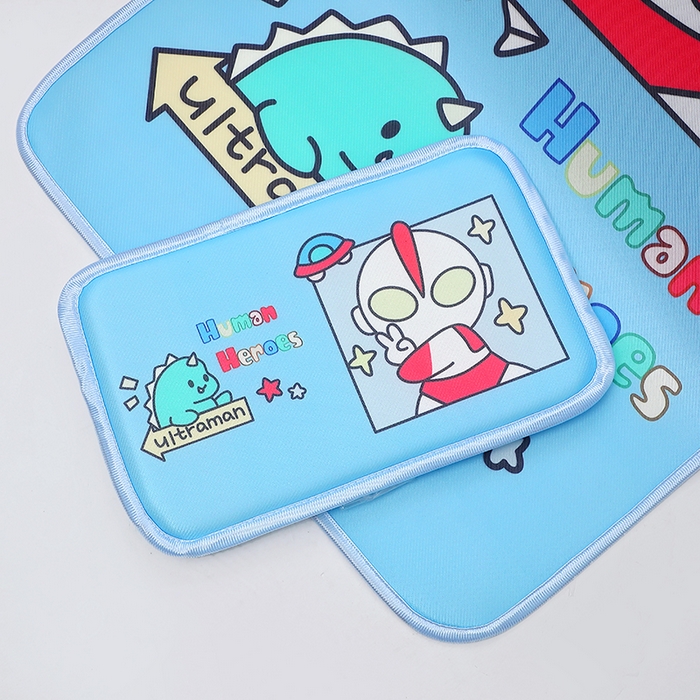 91家纺网 家纺一手货源 找家纺 八零年代 2025新品云柔牛奶丝儿童凉席套件凹凸曼