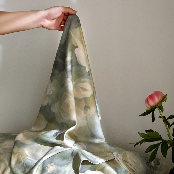 91家纺网 家纺一手货源 找家纺 金奇达2025新款【艺术花卉】-茧养莱赛尔四件套（标准号全网控价（折后券后）不低于228元） 清染