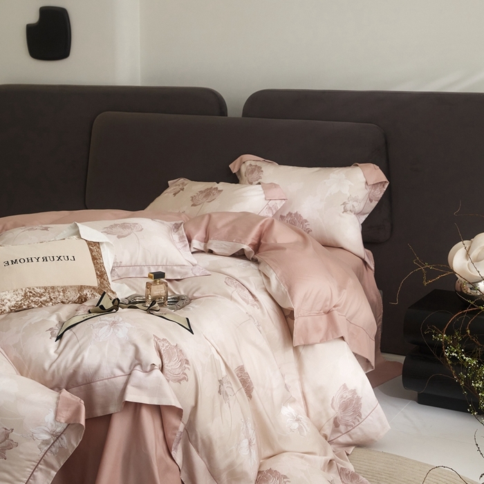 91家纺网 家纺一手货源 找家纺 金奇达2025新款【盛夏流年】-茧养莱赛尔四件套（标准号全网控价（折后券后）不低于258元） 伊莲娜