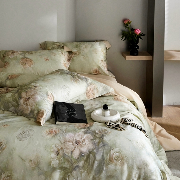 91家纺网 家纺一手货源 找家纺 金奇达2025新款【艺术花卉】-茧养莱赛尔四件套（标准号全网控价（折后券后）不低于228元） 贝里斯