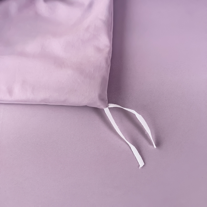 91家纺网 家纺一手货源 找家纺 曲之慕 2025新品四季款高端刺绣四件套简约可水洗轻奢纯色刺绣四件套 梦飞令优雅紫