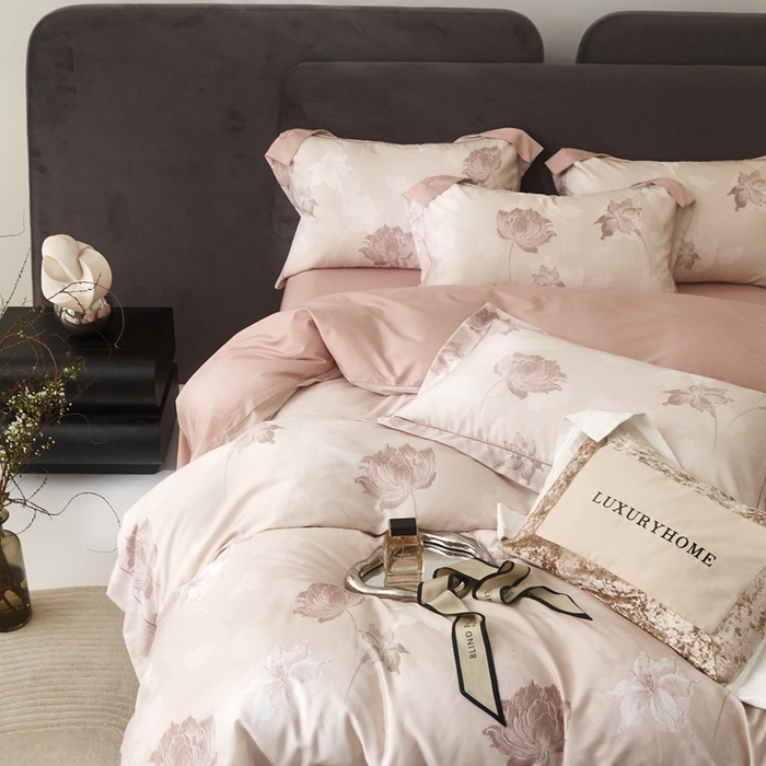 91家纺网 家纺一手货源 找家纺 金奇达2025新款【盛夏流年】-茧养莱赛尔四件套（标准号全网控价（折后券后）不低于258元） 伊莲娜