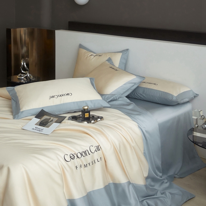 91家纺网 家纺一手货源 找家纺 金奇达2025新款【洛伊】-茧养莱赛尔四件套（标准号全网控价（折后券后）不低于258元） 洛伊-风铃兰