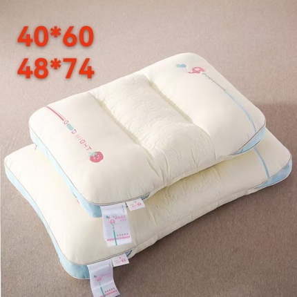 91家纺网 家纺一手货源 找家纺 （总）云熙枕业 2025亲子小象全棉羽丝舒缓枕小童枕头枕芯