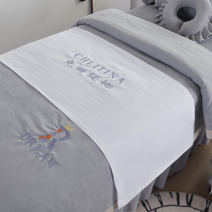 91家纺网 家纺一手货源 找家纺 （总）千姿坊美 容床罩 2025新款美 容床罩冬被蜜桃绒刺绣四件套