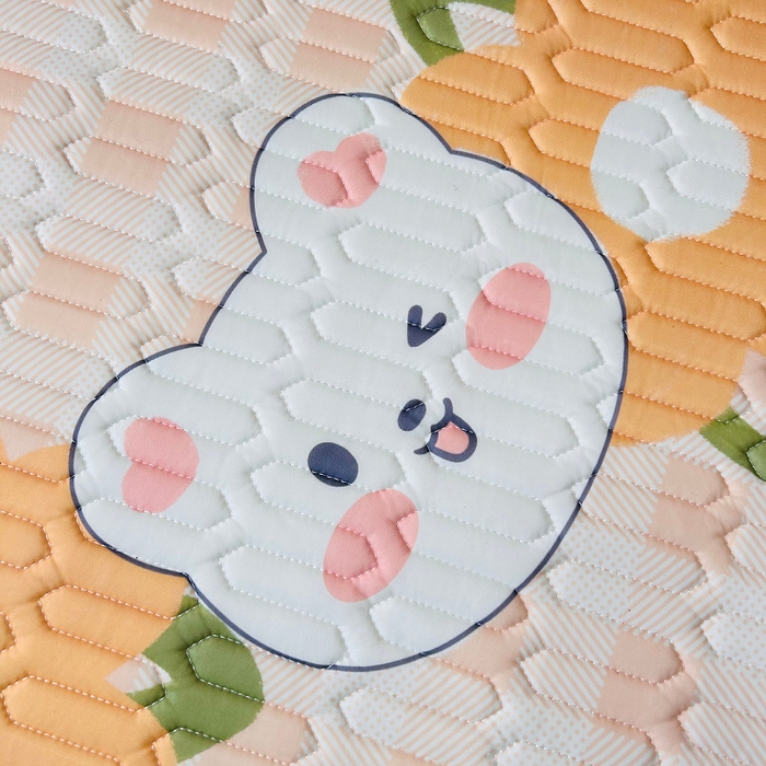 91家纺网 家纺一手货源 找家纺 小虾米 2025乳胶凉席上下床床笠 夏语小熊