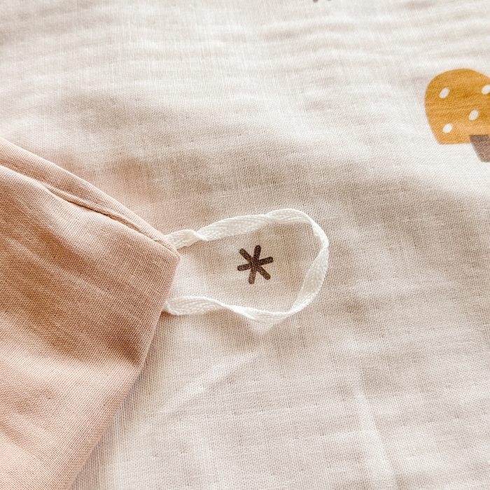 91家纺网 家纺一手货源 找家纺 2025新款40s全棉双层纱圆角吊边款四件套乐童-咖