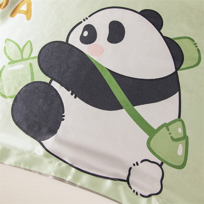 91家纺网 家纺一手货源 找家纺 （总）梦舒羽 2025新款可水洗冰丝卡通枕套宿舍48x74cm单人凉爽枕头套