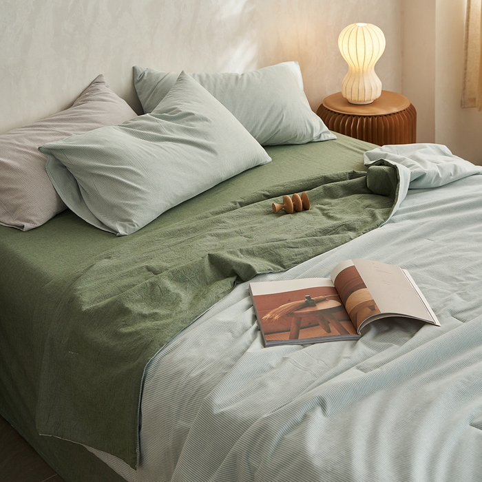 91家纺网 家纺一手货源 找家纺 （总）千朵森 2025新款A类全棉色织水洗棉夏被被子被芯