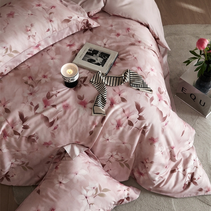 91家纺网 家纺一手货源 找家纺 金奇达2025新款【艺术花卉】-茧养莱赛尔四件套（标准号全网控价（折后券后）不低于228元） 娜塔莎