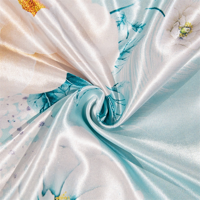 91家纺网 家纺一手货源 找家纺 梦舒羽 2025新款可水洗冰丝双人枕套凉爽情侣枕头套枕芯套 花语