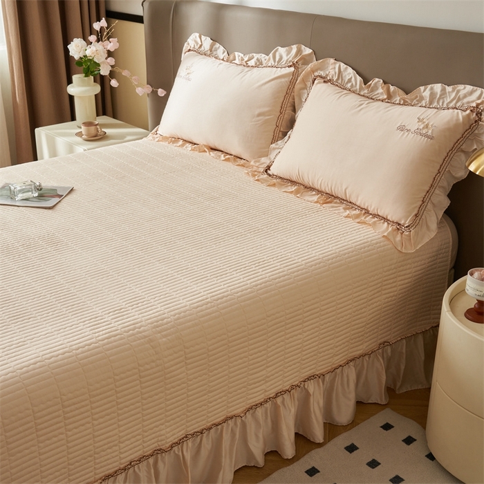 91家纺网 家纺一手货源 找家纺 恒爱家纺  2025新款莫代尔柔情似水多功能夏被床盖四件套			 			 美人玉