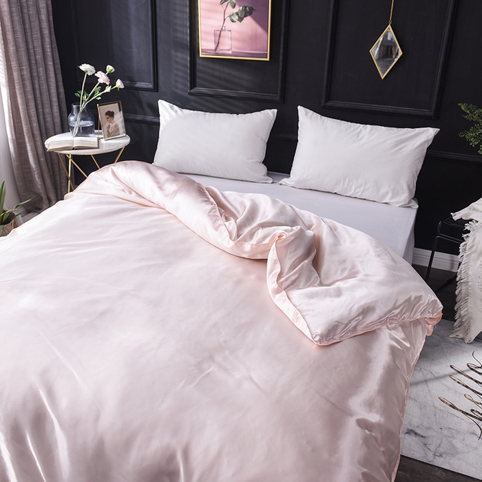 91家纺网 家纺一手货源 找家纺 经年 2025年特价款丝绸水洗冰丝四件套-四件套 直播爆款 淡雅玉