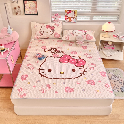 金爱家 2025新款正版三丽鸥凉感乳胶凉席 美美kt