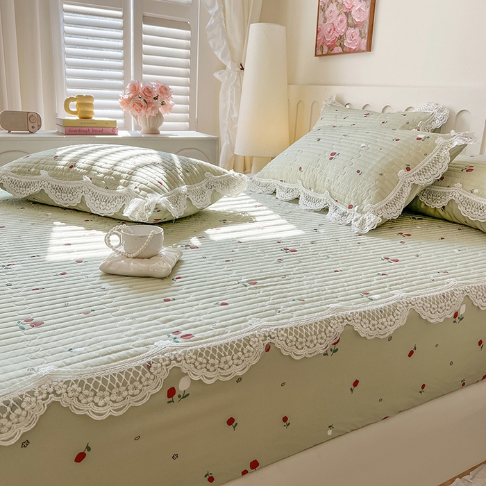 91家纺网 家纺一手货源 找家纺 （总）麒豆豆 2025新款天丝印花床笠