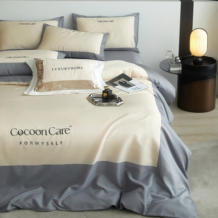 金奇达2025新款【洛伊】-茧养莱赛尔四件套（标准号全网控价（折后券后）不低于258元） 洛伊-战舰兰