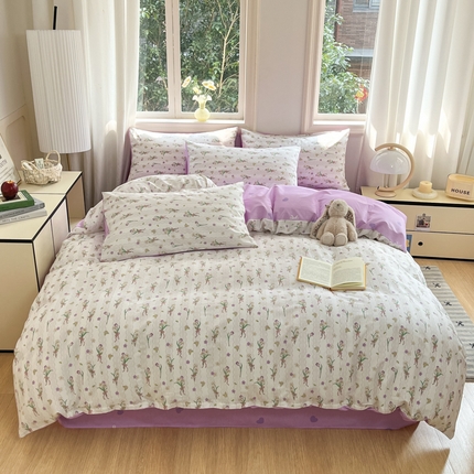 寐眠 2025新款A类全棉印花四件套 赴梦