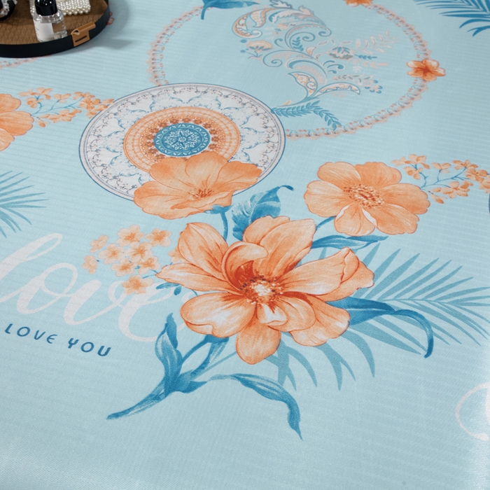 91家纺网 家纺一手货源 找家纺 肖恩毯业 2025新款印花斜纹冰丝席三件套 青柠之夏