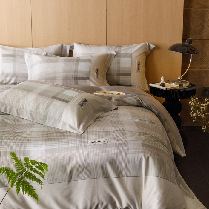 91家纺网 家纺一手货源 找家纺 金奇达2025新款【洛米奥】-轻氧水光天丝棉四件套（标准号全网控价（折后券后）不低于288元） 洛米奥-绿咖