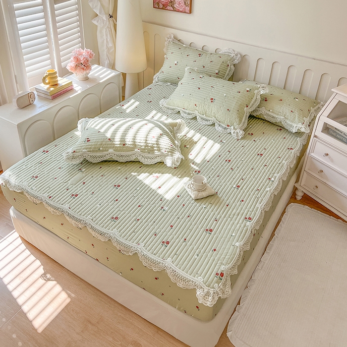 91家纺网 家纺一手货源 找家纺 （总）麒豆豆 2025新款天丝印花床笠