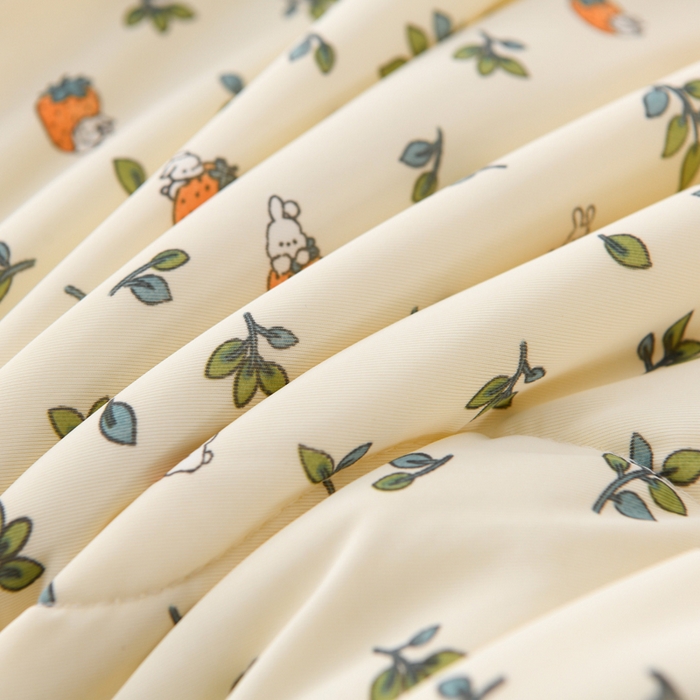 91家纺网 家纺一手货源 找家纺 圣楚 2025新款优雅凉感丝夏被 幸福生活