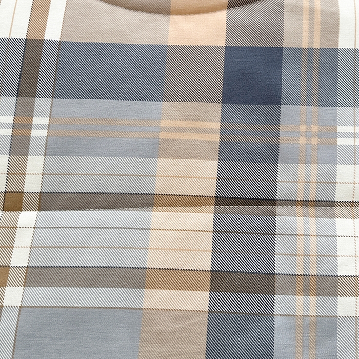 91家纺网 家纺一手货源 找家纺 欧夏家纺 2025新款里外全棉印花夏被100%新疆棉花 咖大格