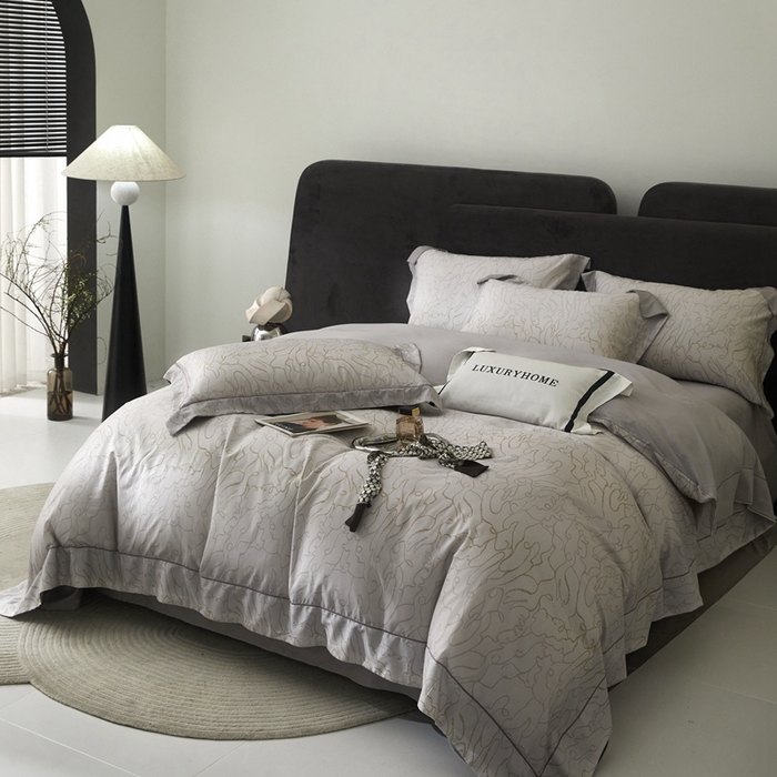 91家纺网 家纺一手货源 找家纺 金奇达2025新款【盛夏流年】-茧养莱赛尔四件套（标准号全网控价（折后券后）不低于258元） 尤克里里