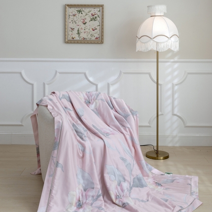 棉生活家纺 2025新款春夏莫代尔天丝夏被 若兮粉