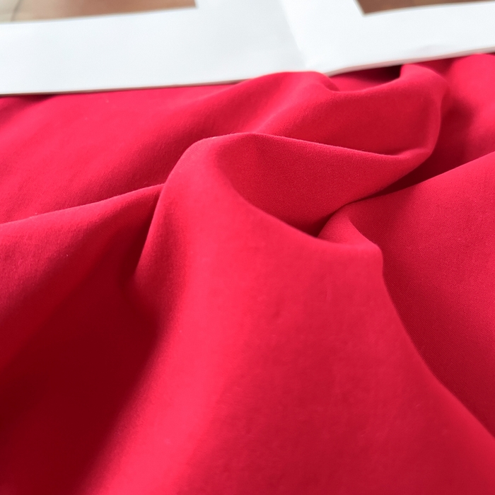 91家纺网 家纺一手货源 找家纺 曲之慕 2025新品四季款高端刺绣四件套简约可水洗轻奢纯色刺绣四件套 大麦大红