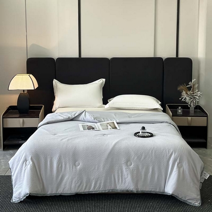 91家纺网 家纺一手货源 找家纺 （总）鑫琪莱 2025新款提花花边大豆夏被夏凉被空调被