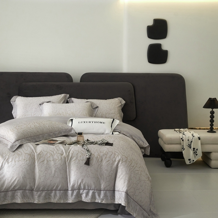 91家纺网 家纺一手货源 找家纺 金奇达2025新款【盛夏流年】-茧养莱赛尔四件套（标准号全网控价（折后券后）不低于258元） 尤克里里