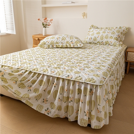 91家纺网 家纺一手货源 找家纺 （总）屹成家纺 2025新款水洗泡泡棉床裙