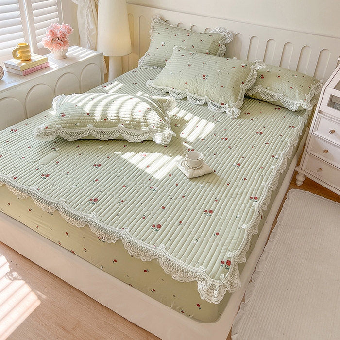 91家纺网 家纺一手货源 找家纺 （总）麒豆豆 2025新款天丝印花床笠