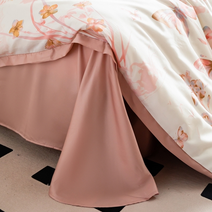 91家纺网 家纺一手货源 找家纺 金奇达2025新款【曼妙庄园】-轻氧水光天丝棉四件套（标准号全网控价（折后券后）不低于268） 忆蝶