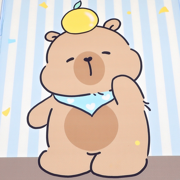 91家纺网 家纺一手货源 找家纺 八零年代 2025新品云柔牛奶丝儿童凉席套件条纹卡皮