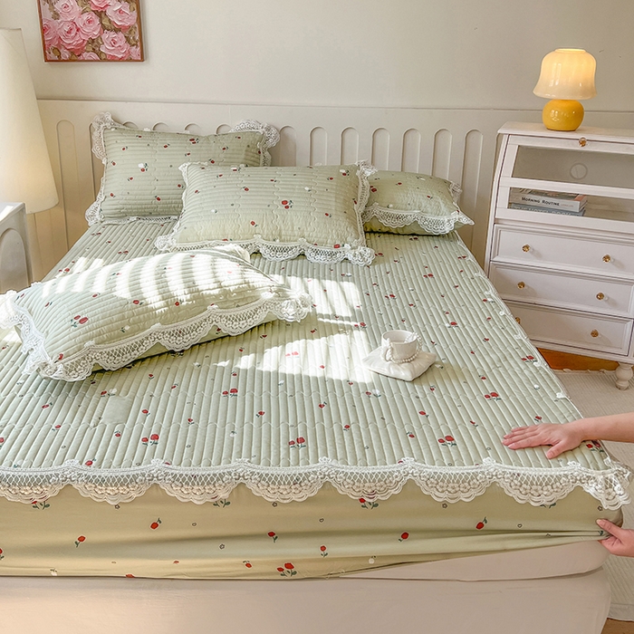 91家纺网 家纺一手货源 找家纺 （总）麒豆豆 2025新款天丝印花床笠