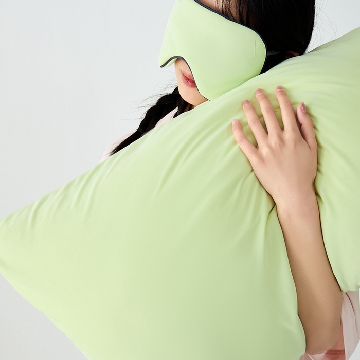 91家纺网 家纺一手货源 找家纺 LADY COCO2025新款coolmate多巴胺色系凉感枕套 枕套-绿