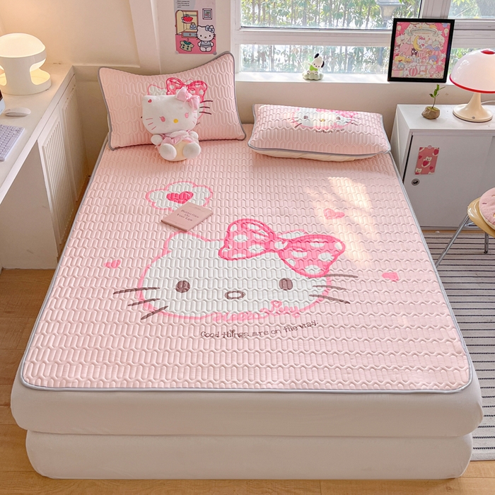 91家纺网 家纺一手货源 找家纺 （总）金爱家 2025新款正版三丽鸥凉感乳胶凉席