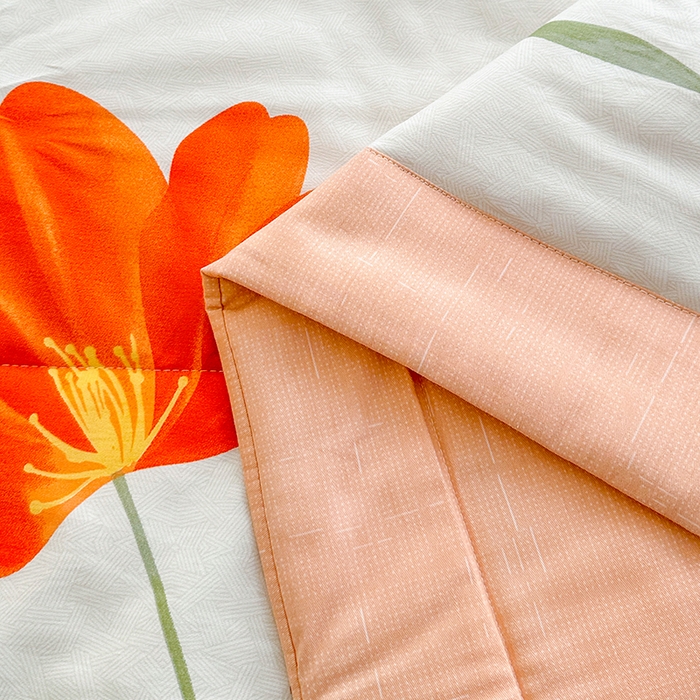 91家纺网 家纺一手货源 找家纺 欧夏家纺 2025新款里外全棉印花夏被100%新疆棉花 阑珊