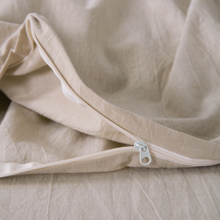 91家纺网 家纺一手货源 找家纺 玖弘家居 2025新款水洗棉单被套 卡其