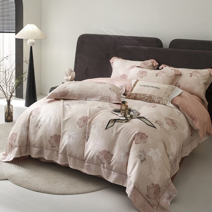 91家纺网 家纺一手货源 找家纺 金奇达2025新款【盛夏流年】-茧养莱赛尔四件套（标准号全网控价（折后券后）不低于258元） 伊莲娜