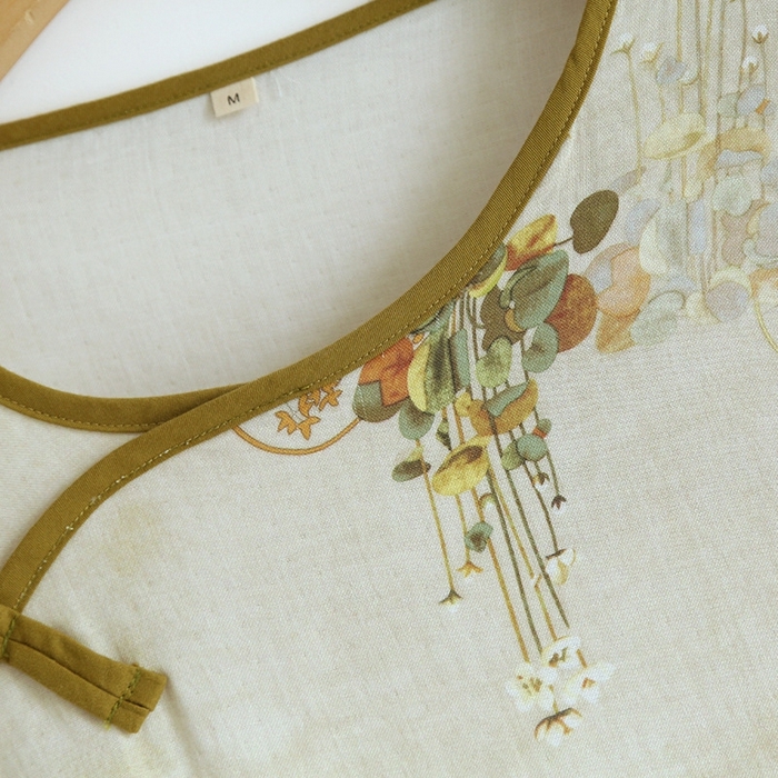 91家纺网 家纺一手货源 找家纺 洛兰沙家居馆【只代发】【只代发】 2025新款国风竹纤维鸟语花香春夏女睡衣大码长袖长裤自带凉感休闲套装 ls1313