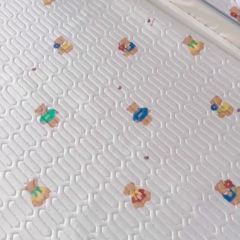 91家纺网 家纺一手货源 找家纺 小虾米 2025乳胶凉席上下床床笠 小熊点点