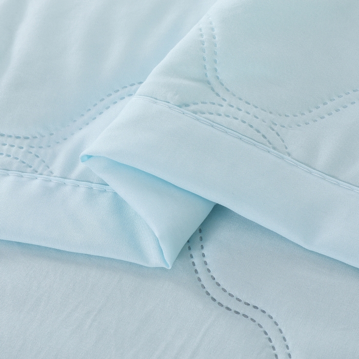 91家纺网 家纺一手货源 找家纺 太阳树家纺 2025水洗棉夏被夏凉被空调被超声波压花礼品直播供应链引流爆款 湖蓝