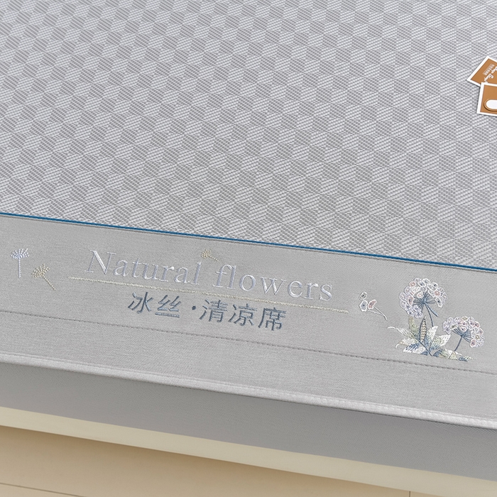 91家纺网 家纺一手货源 找家纺 （总）小牛席业 2025新款棋盘格-冰丝清凉席系列（床笠款）凉席藤席冰藤席冰丝席竹席空调席草席乳胶席豆豆席三件套