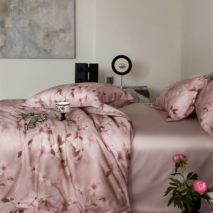 91家纺网 家纺一手货源 找家纺 金奇达2025新款【艺术花卉】-茧养莱赛尔四件套（标准号全网控价（折后券后）不低于228元） 娜塔莎