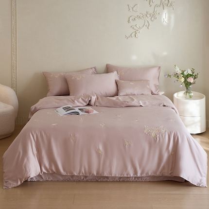 91家纺网 家纺一手货源 找家纺 （总）千朵森 2025新款60s奥地利进口兰精天丝四件套-星慕