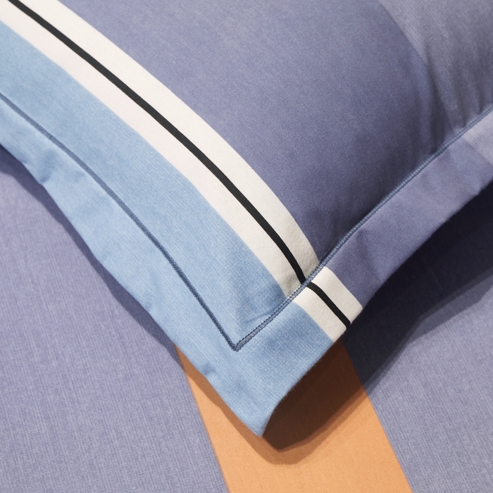 91家纺网 家纺一手货源 找家纺 简约家纺 2025新款全棉磨毛印花单品枕套 乐天派灰