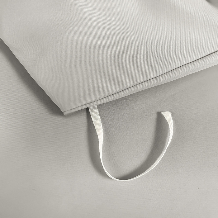 91家纺网 家纺一手货源 找家纺 曲之慕 2025新品四季款高端刺绣四件套简约可水洗轻奢纯色刺绣四件套 流光都市灰